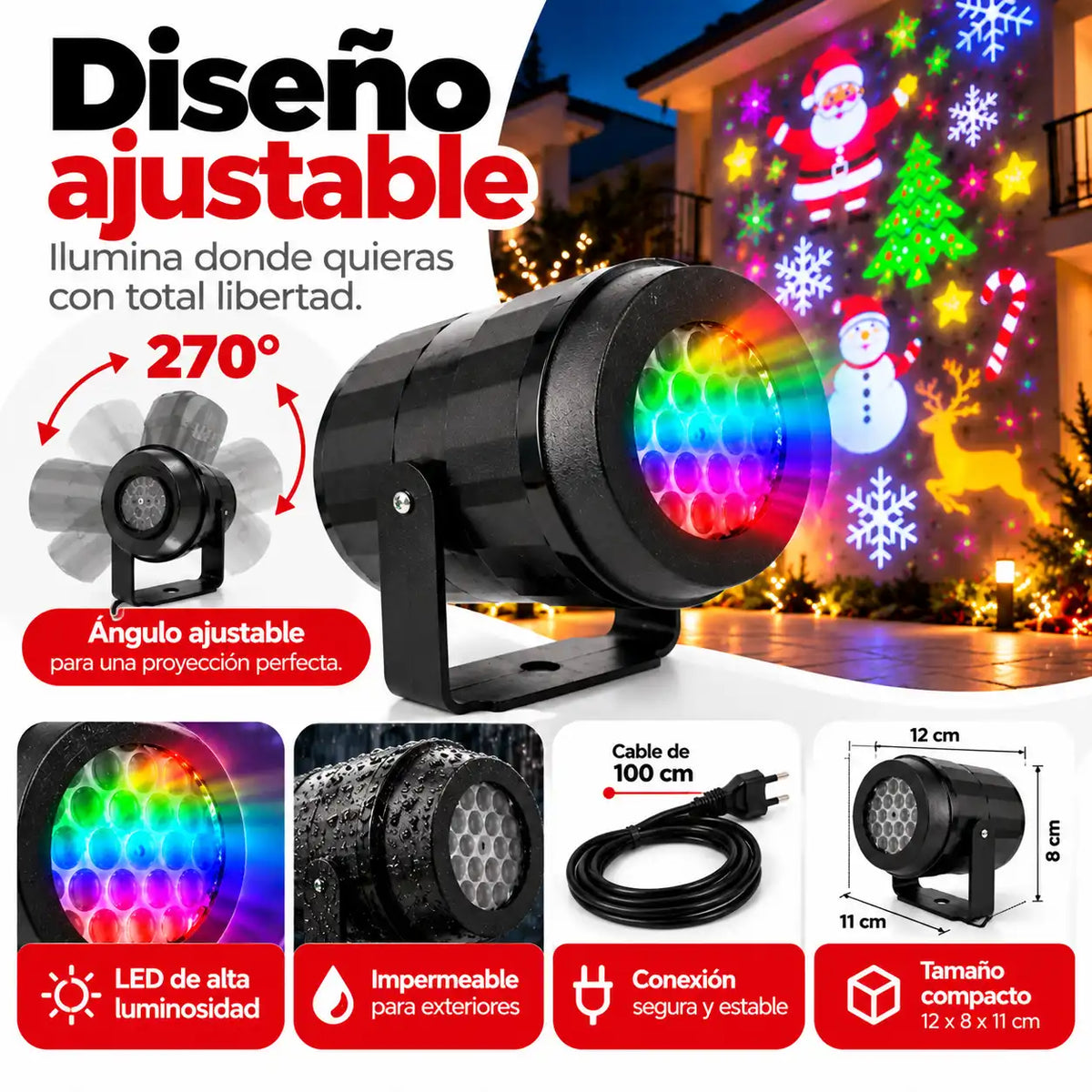 Proyector Navideño LED